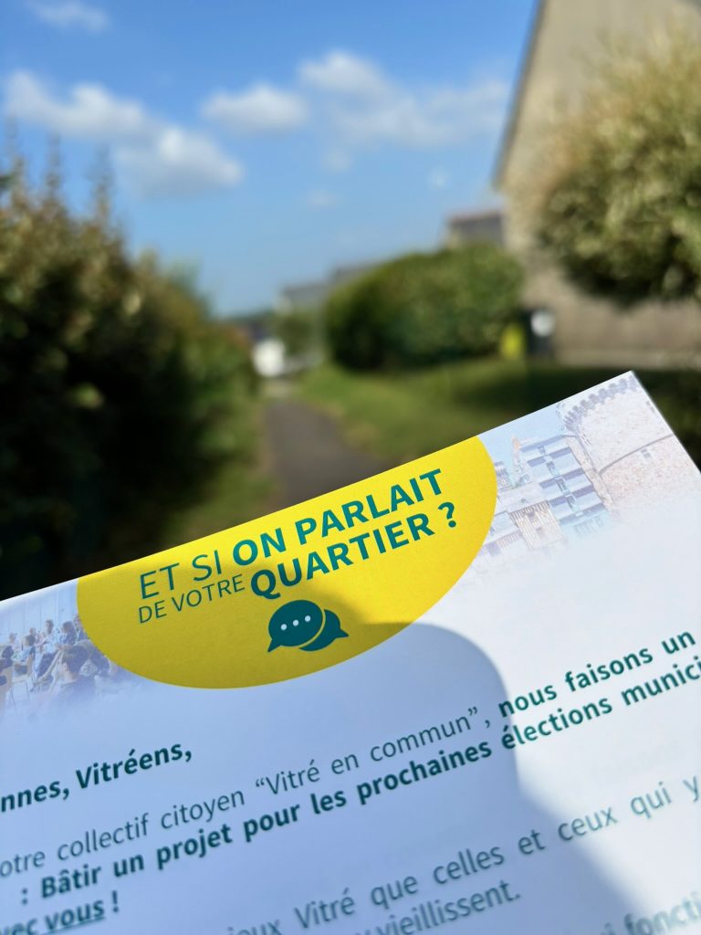 Cet été, le collectif Vitré en commun va à la rencontre des vitréens !