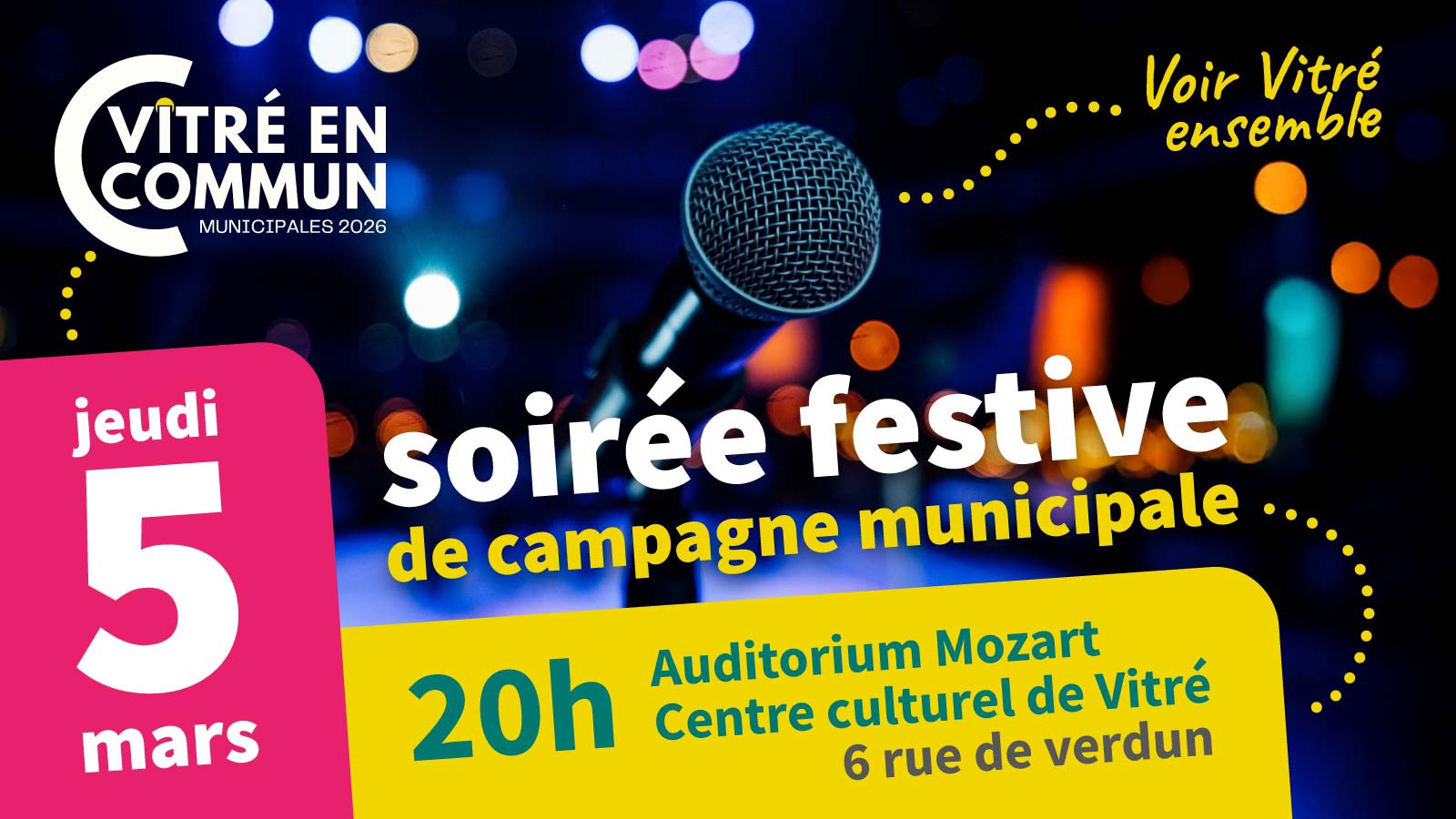 Lire la suite à propos de l’article Rendez-vous le jeudi 5 mars pour notre meeting festif !